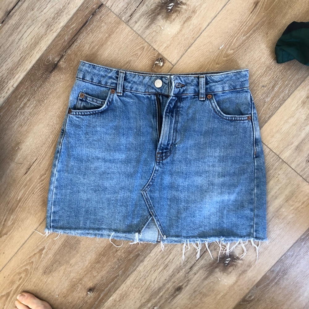Topshop denim skirt